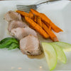Apple Cider Glazed Pork Tenderloin with Sweet Potato Fries*  -  Pork