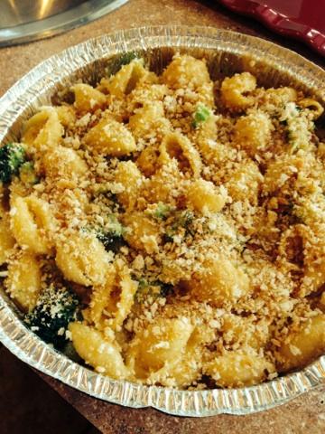 Baked Mac & Cheese with Broccoli & Buttered Breadcrumbs  -  Vegetarian