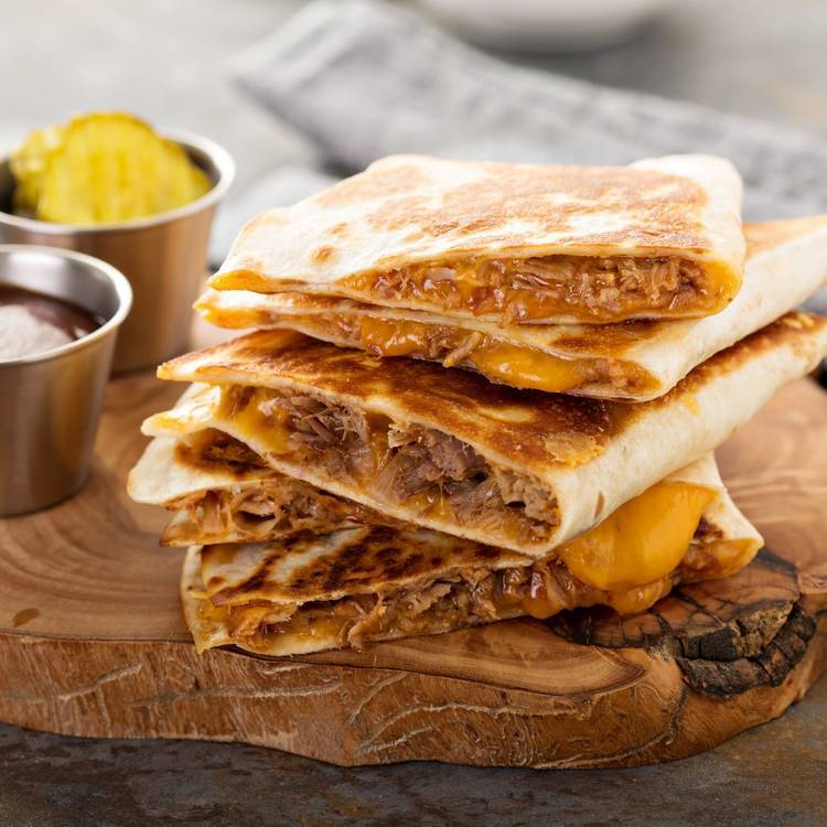 BBQ Chicken & Cheddar Quesadillas*  -  Chicken