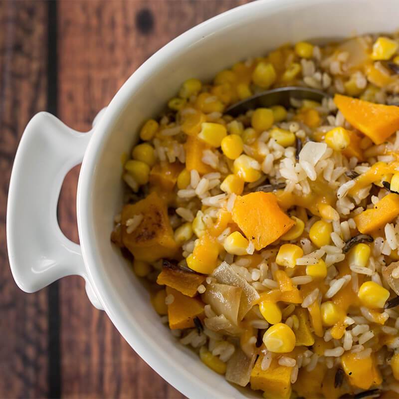 Butternut Squash, Wild Rice & Corn Casserole  -  Side