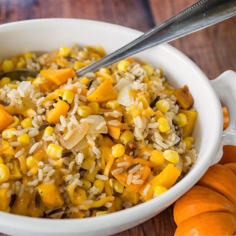 Butternut Squash, Wild Rice & Corn Casserole  -  Side
