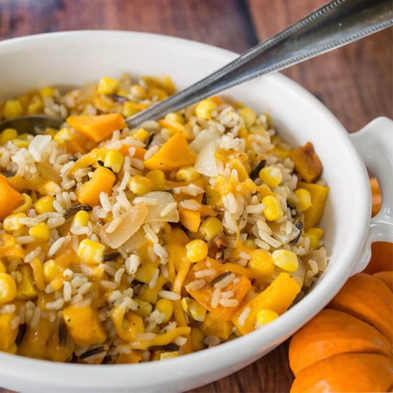 Butternut Squash, Wild Rice & Corn Casserole*  -  Side