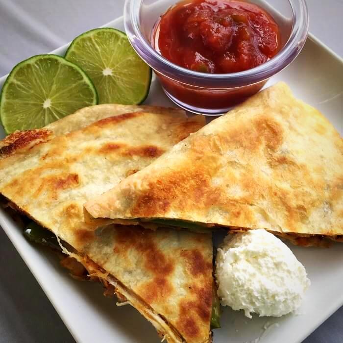 Chicken Fajita Quesadillas  -  Chicken