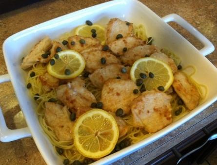 Chicken Piccata with Angel Hair Pasta*  -  Chicken
