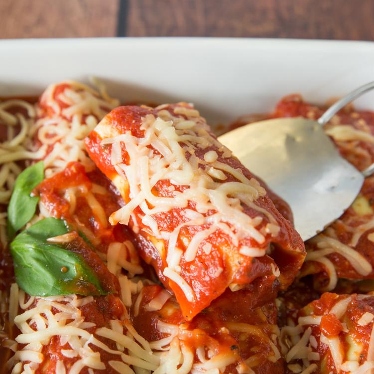 Classic Lasagna Roll Ups with Ciabatta Bread*  -  Beef