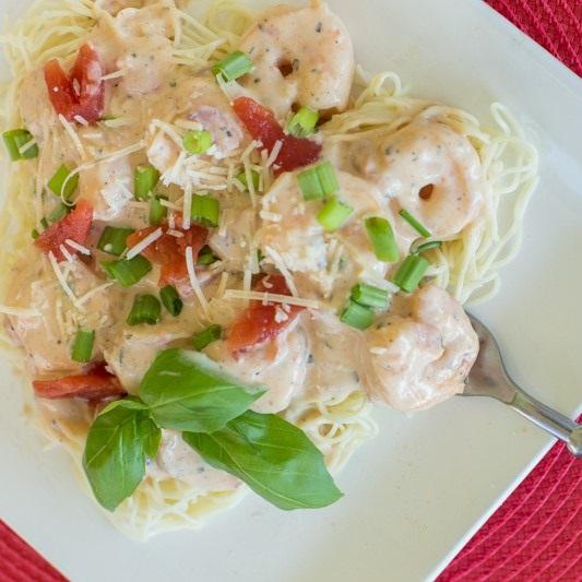 Creamy Cajun Shrimp with Angel Hair Pasta*  -  Seafood