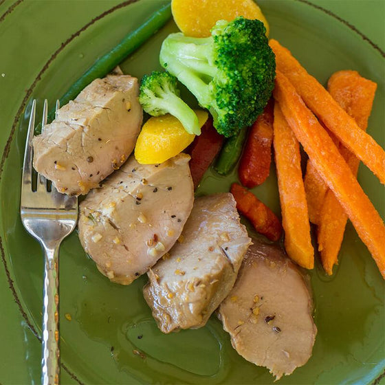 Honey Butter Pork Tenderloin with Chef Cut Veggie Medley*  -  Pork