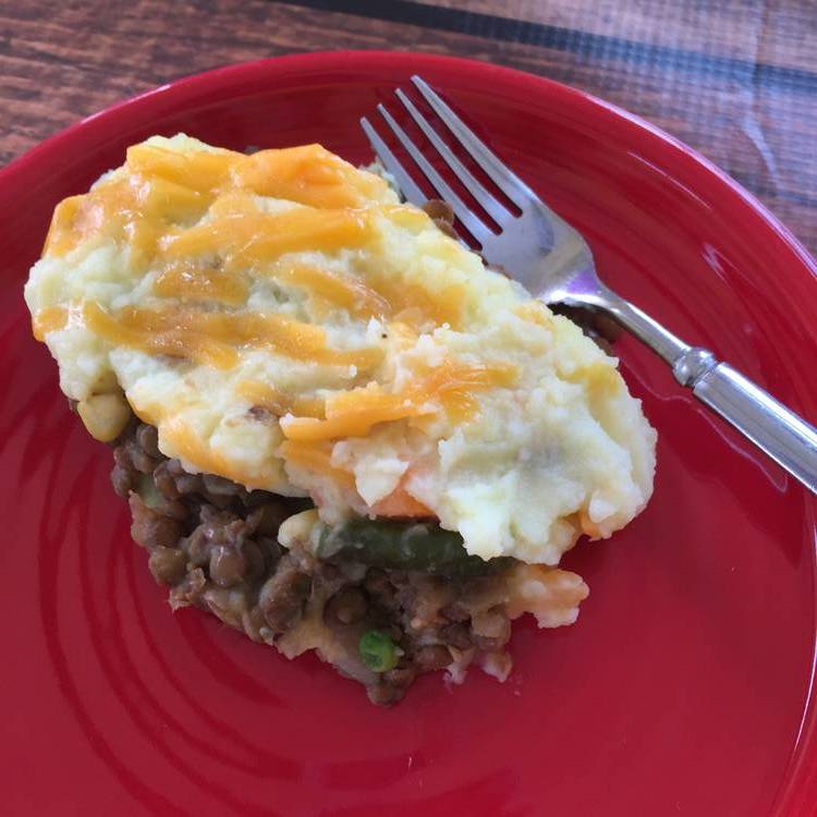 Lentil Shepherd's Pie  -  Vegetarian