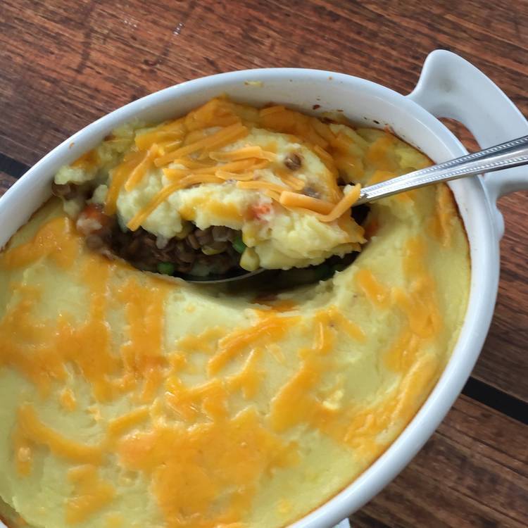 Lentil Shepherd's Pie  -  Vegetarian