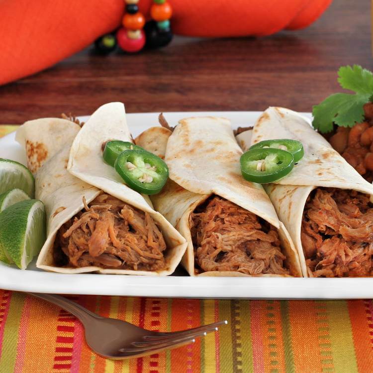 Mexican Shredded Pork (Carnitas) for Wraps (Slow Cooker or Pressure Cooker)  -  Pork