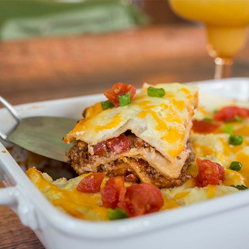 Mexican Tortilla Lasagna*  -  Beef