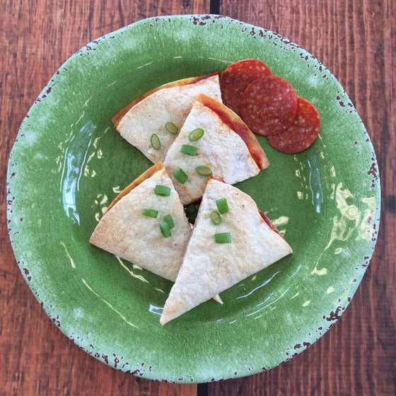 Pizza Quesadillas: Pepperoni  -  Pork