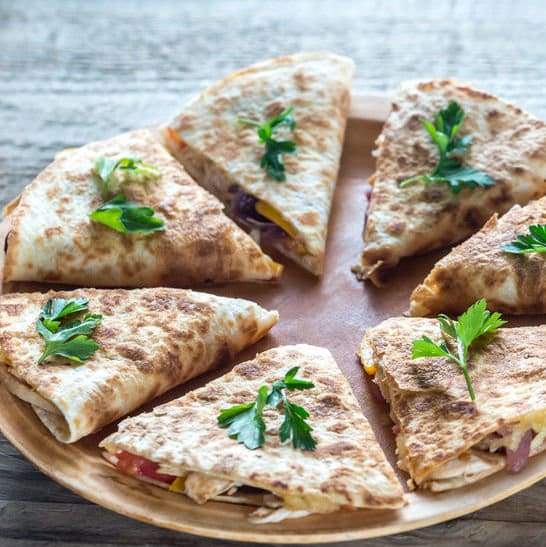 Pizza Quesadillas: Veggie Lovers*  -  Vegetarian