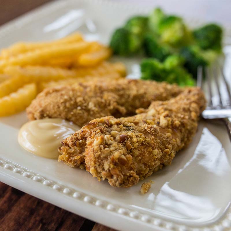 Pretzel-Crusted Chicken Tenders*  -  Chicken