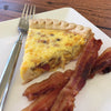 Quiche: Caramelized Onions, Bacon and Cheese*  -  Breakfast
