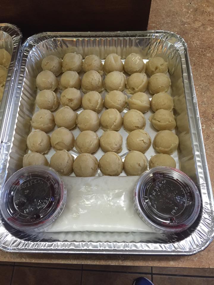 Raspberry Danish (Thumbprint Cookies) w/ Almond Glaze: Ready to bake  (3 dozen)  -  Dessert