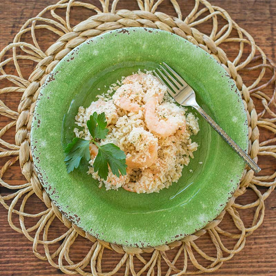 Shrimp Scampi Bake with Brown Rice*  -  Seafood