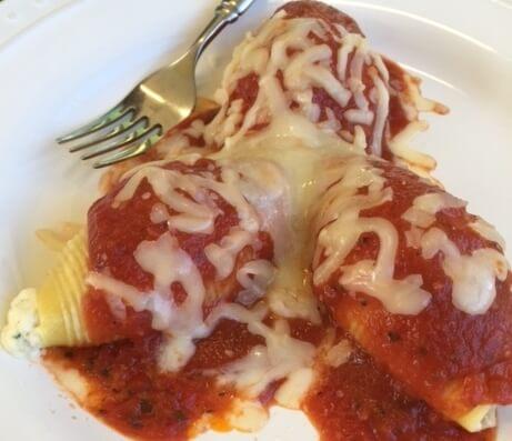 Stuffed Shells with Signature Marinara and Ciabatta Bread Oven*  -  Vegetarian