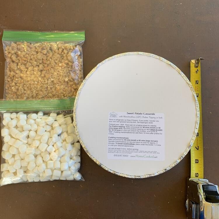 Sweet Potato Casserole with Praline or Marshmallow Topping*  -  Side