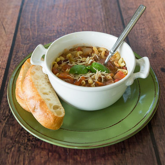 Vegetarian Pasta e Fagioli Stew with Ciabatta Bread*  -  Vegetarian