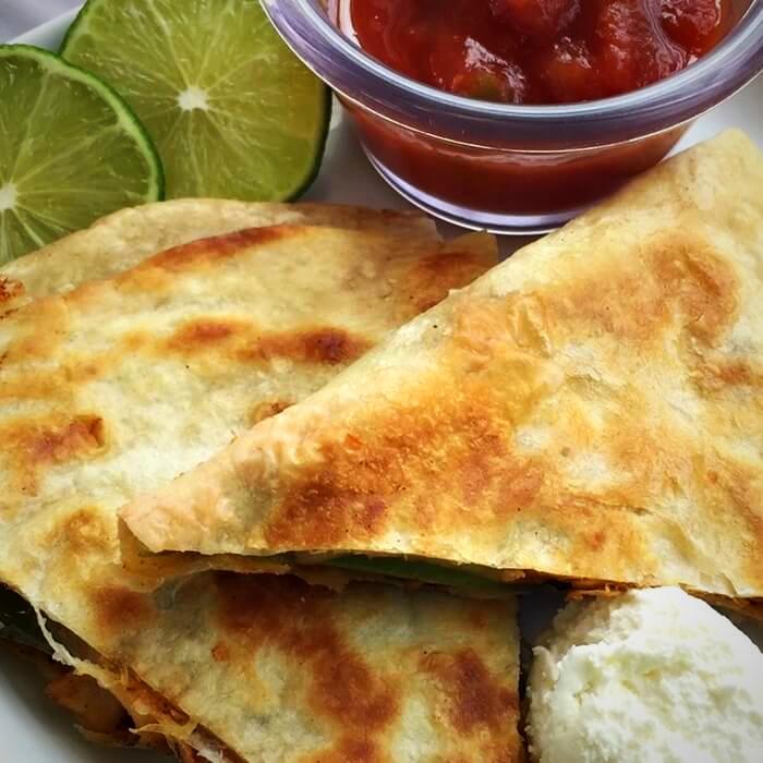 Veggie Fajita Quesadillas*  -  Vegetarian