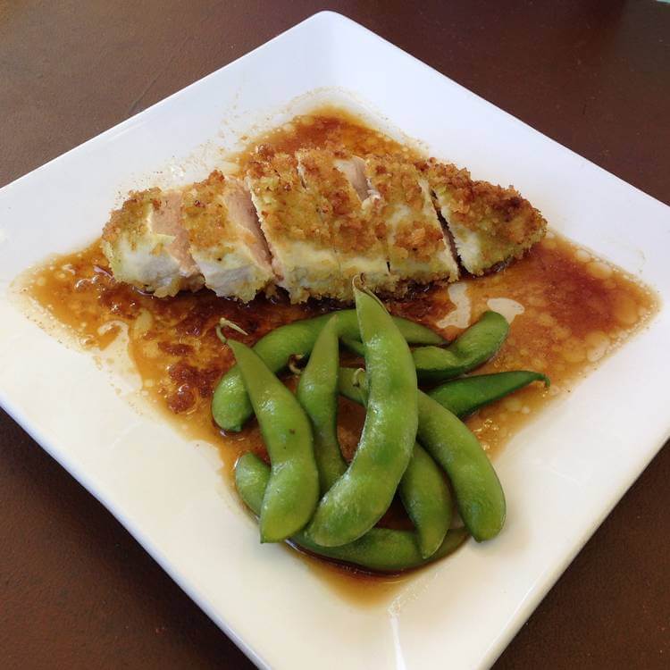 Wasabi Chicken Breasts with Edamame  -  Chicken